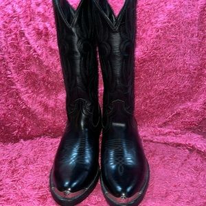 Laredo Mens Size 8.5 D McComb Western Cowboy Boots 12621 Black